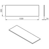 Sapho Bel pult omarice za umivalnik 150x50 cm Plato – | Shoptok.si