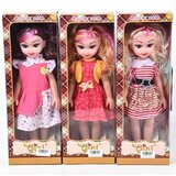 Magic Toys Lovely Doll 36cm velika modna lutka z roza melerjem v treh različicah z zvočnimi efekti 1 kos | Shoptok.si