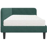  Kutni okvir kreveta Tamnozelena 90 x 200 cm Baršun | Eponuda.com