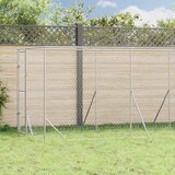 Vanjski kavez za pse srebrni 2 x 6 x 2 m od pocinčanog čelika | shoptok.hr
