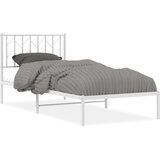 vidaXL Metalni okvir za krevet s uzglavljem bijeli 90 x 190 cm | shoptok.hr