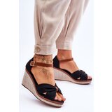 Boto Women's Wedge Sandals Black Daphne | Shoptok.si