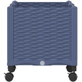  Vrtni saksija s kotačima Plavo Sivo 80 x 40 x 48 cm PP | shoptok.hr