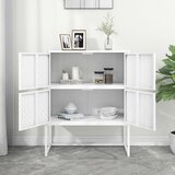  Visoka komoda bijela 80 x 35 x 100 cm čelična | shoptok.hr
