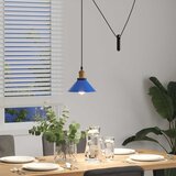VISILICA podesiva po visini E27 sjaj tamnoplava Ø 22 cm metal | shoptok.hr