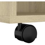 Ormarić s kotačima boja hrasta 60x53x72 cm konstruirano drvo | Eponuda.com