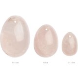 La Gemmes Yoni Egg Set Rose Quartz L-M-S Cene