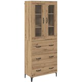 Highboard Umjetnički hrast 69,5 x 34 x 180 cm Konstruirano drvo | shoptok.hr
