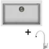  Sudoper Elleci Quadra 130 + slavina C01 Bianco | shoptok.hr