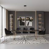  visilica na sajli lux 4xE27/15W/230V crna/zlatna | Eponuda.com