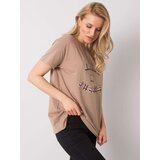 FANCY T-shirt-FA-TS-6892.88-dark beige | Shoptok.si