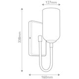  Kichler KL-SOLIA-1W-CPZB - LED kupatilsko svetlo SOLIA 1xG9/3W/230V IP44 zlatno | Eponuda.com