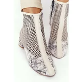 Kesi Knitted heel shoes Maciejka 04937-03 beige