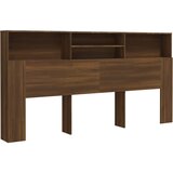 Maison Chic vzglavna omarica - nočna omarica - posteljna omarica rjavi hrast 200x19x103,5 cm, (21705640) Cene