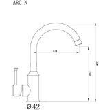 Metalac ARC N Baterija za sudoperu, Crna | ePonuda.com