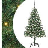 vidaXL Božićno drvce s 300 LED svjetlima s stalakom Zelena 210 cm PVC | shoptok.hr