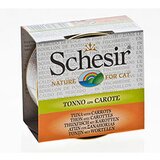 Schesir cat adult tunjevina & šargarepa brodet konzerva 70g hrana za mačke Cene