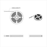  LED traka 4 pcs Crna i prozirna 250 cm Bakar i plastika | shoptok.hr