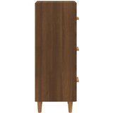  Komoda boja smeđeg hrasta 34 5 x 34 x 90 cm konstruirano drvo | shoptok.hr