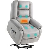 HOMCOM električni naslonjač za vstajanje poliester, pena 93D x 90Š x 110V cm Svetlo siva, (5000242926) | Shoptok.si