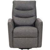 Modern Living tv-fotelj bishop, siva, videz usnja, relax funkcija | Shoptok.si