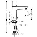 Hansgrohe Talis E Select slavina za lavabo 110 sa podsklopom 71750000 | ePonuda.com