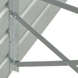 vidaXL Povišena vrtna gredica antracit 129x129x77 cm pocinčani čelik | shoptok.hr