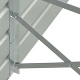vidaXL Visoka greda antracitna 129x129x77 cm pocinkano jeklo, (20618644) | Shoptok.si