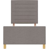  Postelja Taupe 90x190 cm Tkanina, (22049164) | Shoptok.si