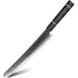 IZMAEL Damaskasti kuhinjski nož TS-37453 - Kruh / Crna | shoptok.hr