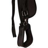 vidaXL Western sedlo, uzda in oprsnica pravo usnje 17" črne barve | Shoptok.si