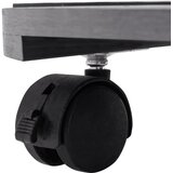 Kolica za biljke 2 kom siva Ø 30 x 7,5 cm WPC | Eponuda.com