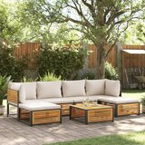 vidaXL 7-dijelni set vrtnih sofa s jastucima masivno bagremovo drvo Cijene