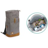 Fillikid torba/ruksak za pelene Rolltop Berlin, crna melange | shoptok.hr