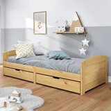  Dnevni ležaj s 2 ladice IRUN 90x200 cm masivna borovina | shoptok.hr