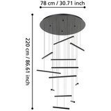Eglo 390351 - led prigušiva luster na sajli lindoza 12xLED/8,4W/230V 3000K | Eponuda.com