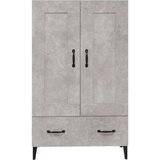  Visoka omarica betonsko siva 70x31x115 cm konstruiran les, (20654346) | Shoptok.si