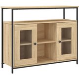 Maison Chic Komoda - Predalnik sonoma hrast 100x35x80 cm inženirski les, (21717232) | Shoptok.si
