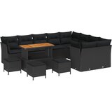  Sjedeća garnitura za vrt 13 pcs Crna poliratan | shoptok.hr