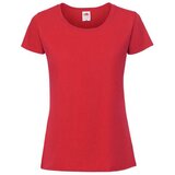 Fruit Of The Loom Czerwona koszulka damska Iconic 195 Ringspun Premium Premium | Shoptok.si