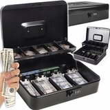 Prenosna Prijenosna kazetna metalna kombinirana kasa 30x24x9cm crna Prenosna Prijenosna kazetna metalna kombinirana kasa 30x24x9cm crna Slike