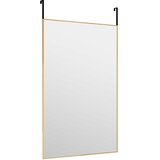  Ogledalo za vrata zlatno 50x80 cm od stakla i aluminija | shoptok.hr