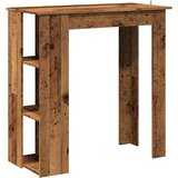  Barski stol sa policom za odlaganje Staro drvo 102x50x103,5 cm | shoptok.hr