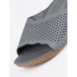 T.SOKOLSKI Leather gray flip flops | Shoptok.si