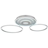 Globo 67824-40 - LED prigušiva plafonska svetiljka MILES 40W/230V 57x99,2 cm srebrna+daljinski upravljač | Eponuda.com