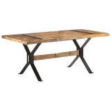  Blagovaonski stol 180 x 90 x 76 cm od grubog drva manga | shoptok.hr