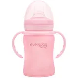 staklena čaša Sippy, 150ml Healthy+, Roza