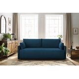 Bobochic Paris Temno modra raztegljiva sedežna garnitura iz rebrastega žameta 211 cm Marcel – | Shoptok.si