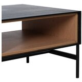 Ixia Črna mizica v jesenovem dekorju 60x124 cm Orleans – | Shoptok.si