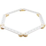 MeowBaby Bela senzorična steza iz borovega lesa 10x408x5 cm Montessori - | Shoptok.si